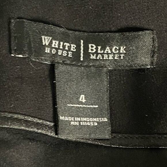 White House Black Market Midi Pencil Skirt Black Size 4 - Picture 5 of 8